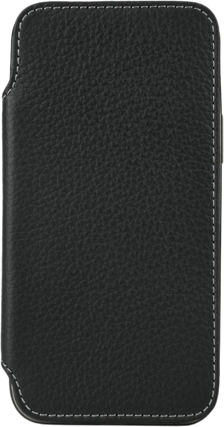 Чехол Benoit для iPhone 12 Pro Max, теленок, черный матовый