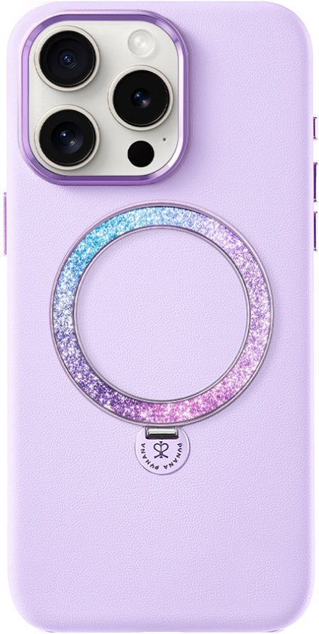 Чехол Dancing Circle Series MagSafe для iPhone 16 Pro Max, фиолетовый