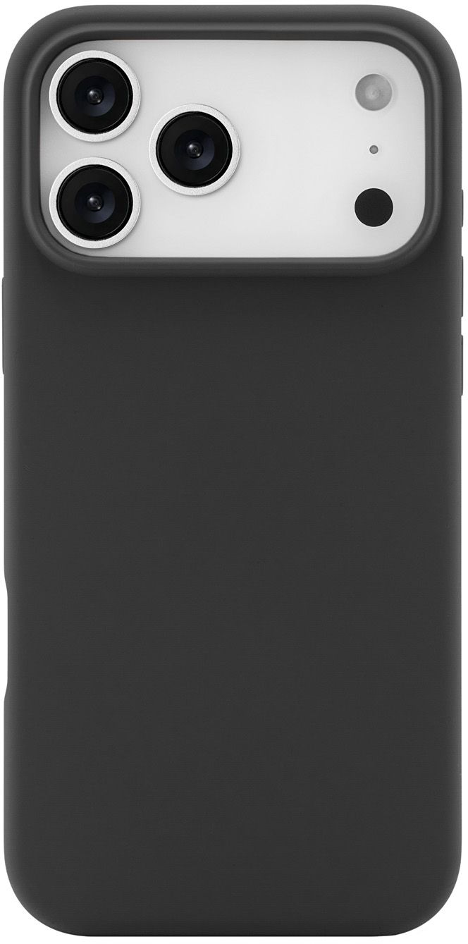 Чехол MagSafe для iPhone 17 Pro Max, силикон, soft-touch, черный