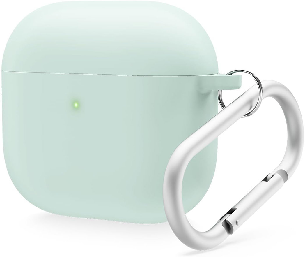 Чехол Liquid Hybrid Сase для AirPods 4, силикон, мятный