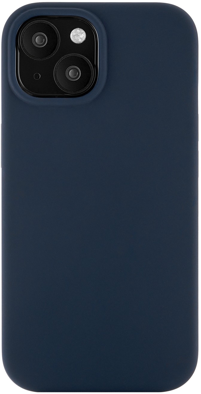 Чехол Touch Case для iPhone 15 MagSafe, soft-touch, тёмно-синий