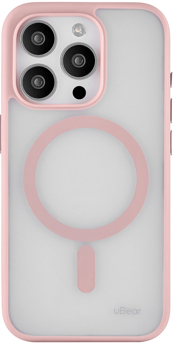 Чехол Cloud Case MagSafe для iPhone 15 Pro Max, silk-touch, розовый