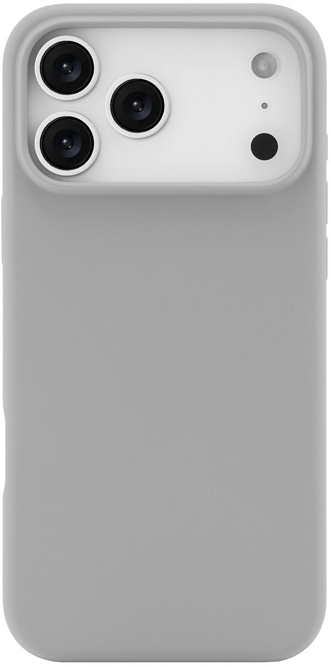 Чехол MagSafe для iPhone 17 Pro Max, силикон, soft-touch, серый
