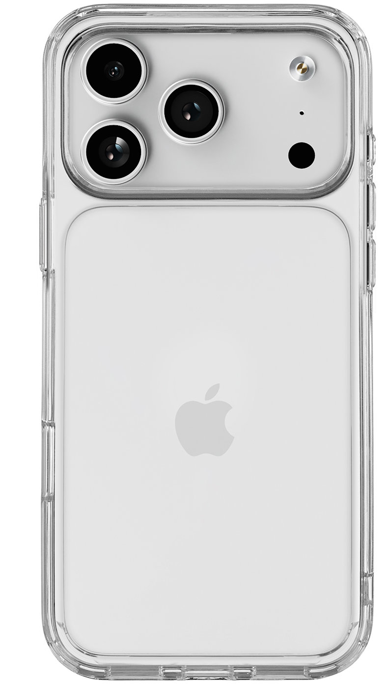 Чехол Real Case для iPhone 17 Pro Max, прозрачный