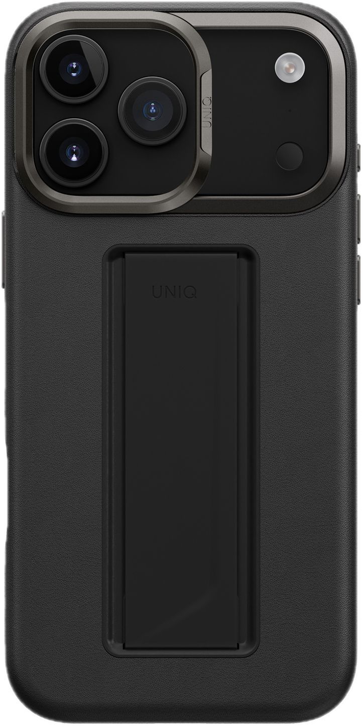 Чехол Heldro PRO Leatherette + FlexGrip Magsafe для iPhone 17 Pro Max, черный