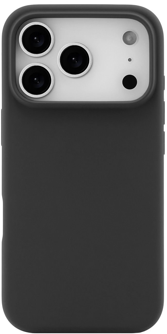 Чехол MagSafe для iPhone 17 Pro, силикон, soft-touch, черный
