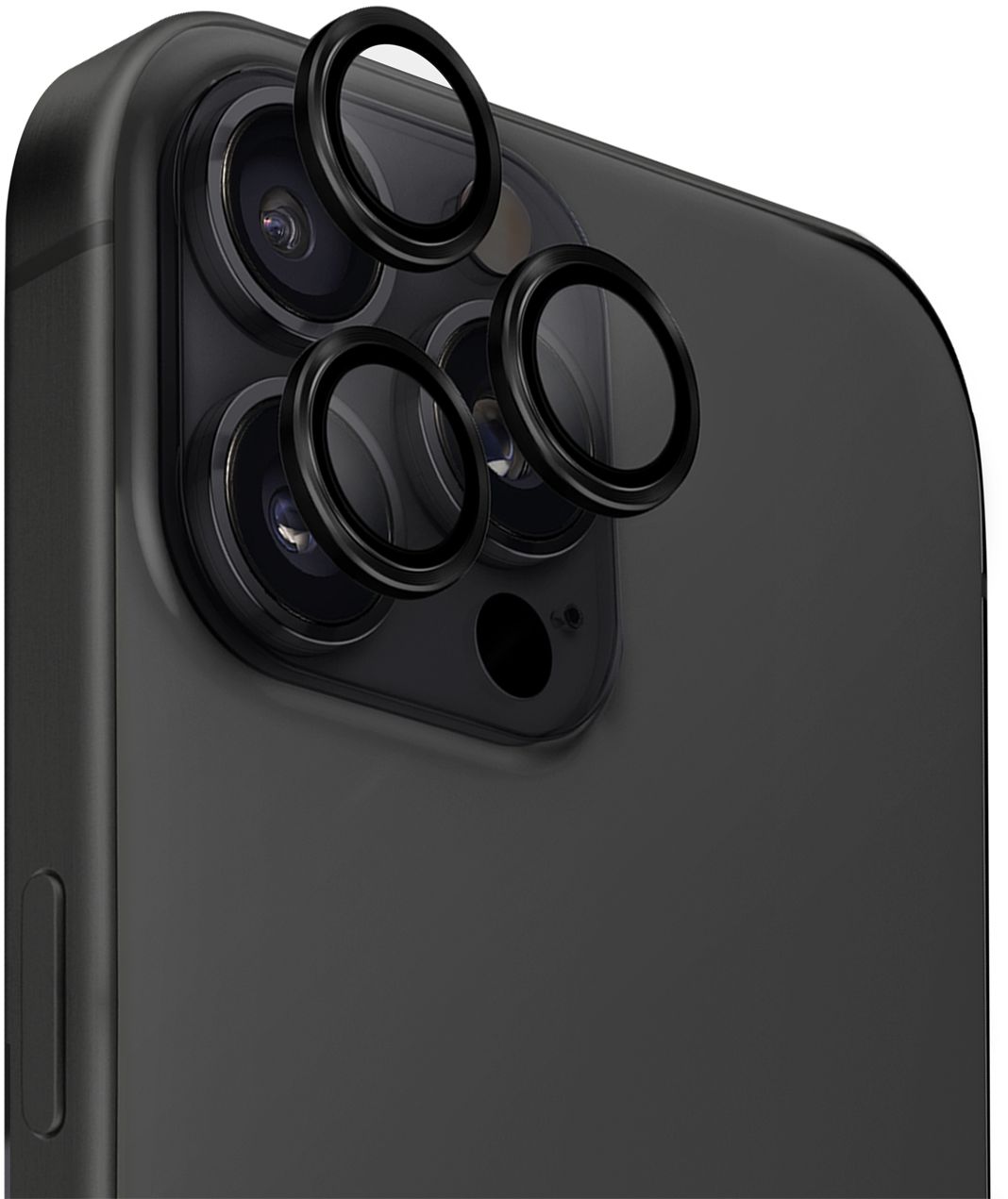Защита линз Optix AluGuard для iPhone 16 Pro/16 Pro Max, черный
