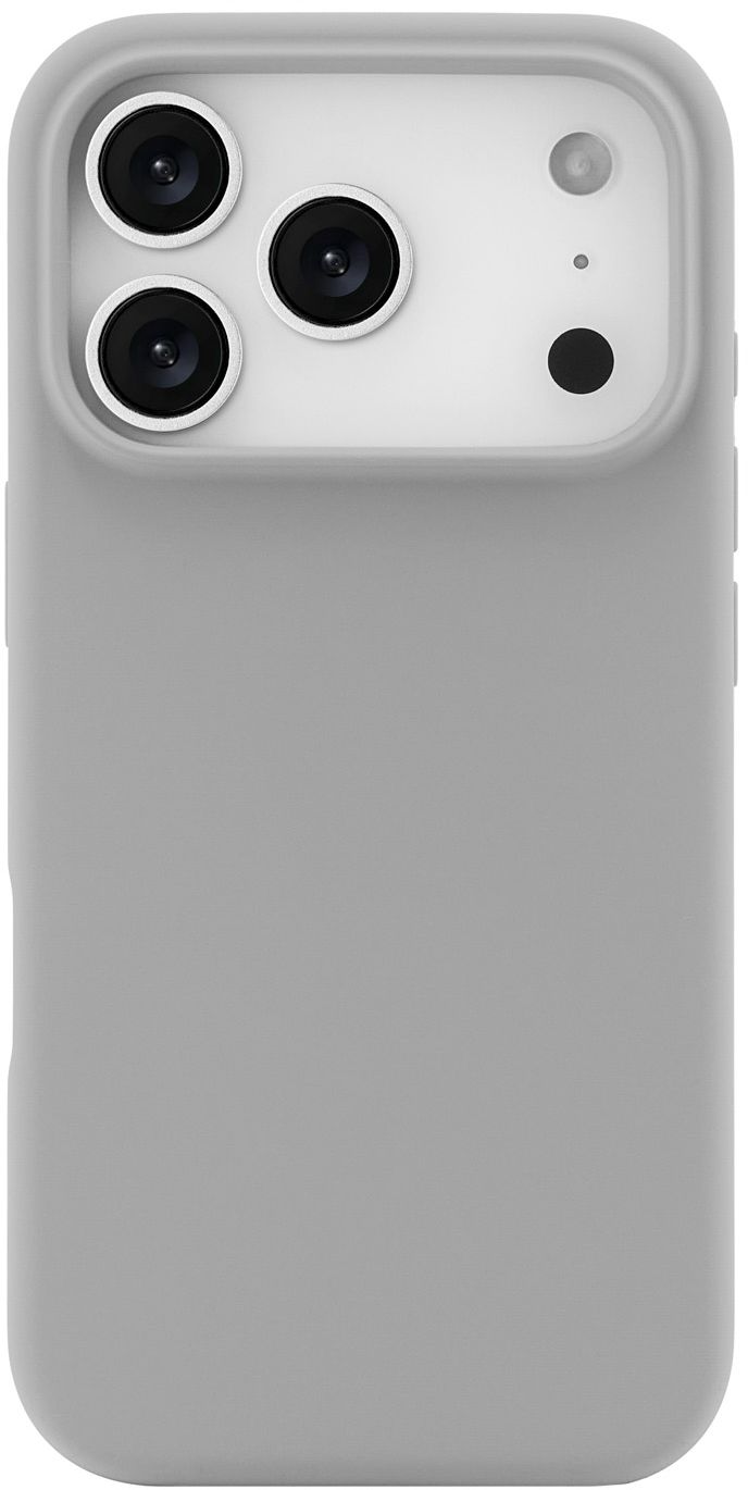 Чехол MagSafe для iPhone 17 Pro, силикон, soft-touch, серый