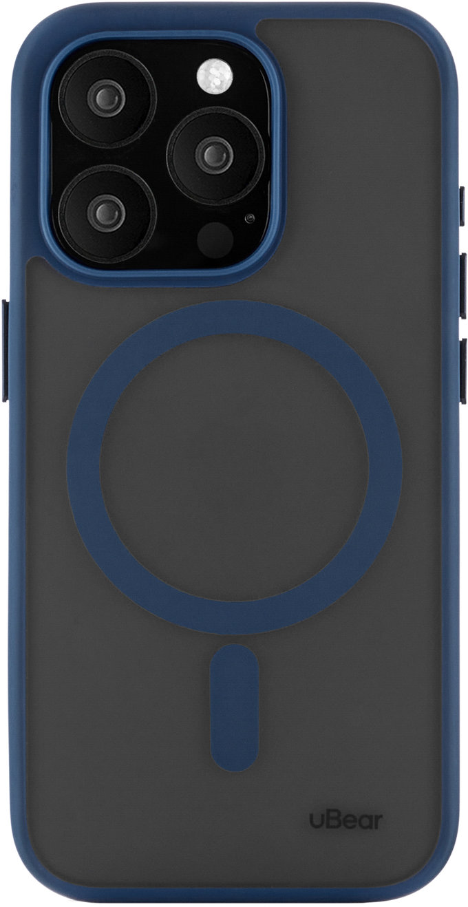 Чехол Cloud Case MagSafe для iPhone 15 Pro Max, silk-touch, синий