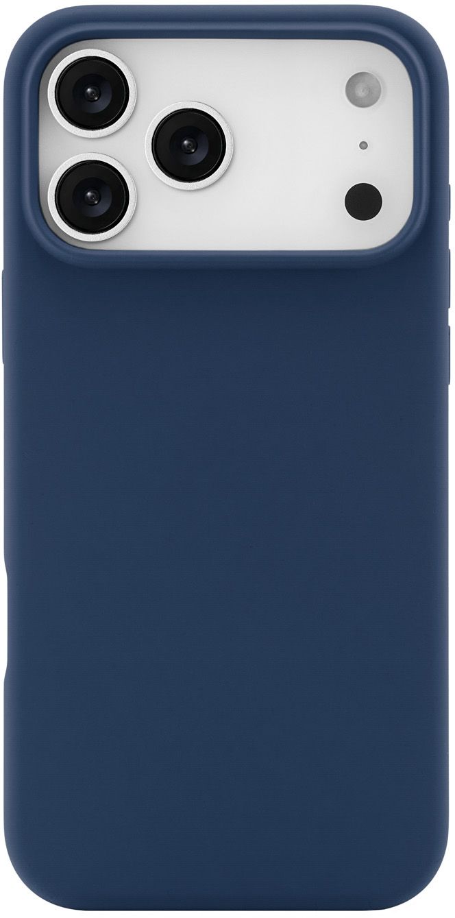 Чехол MagSafe для iPhone 17 Pro Max, силикон, soft-touch, синий