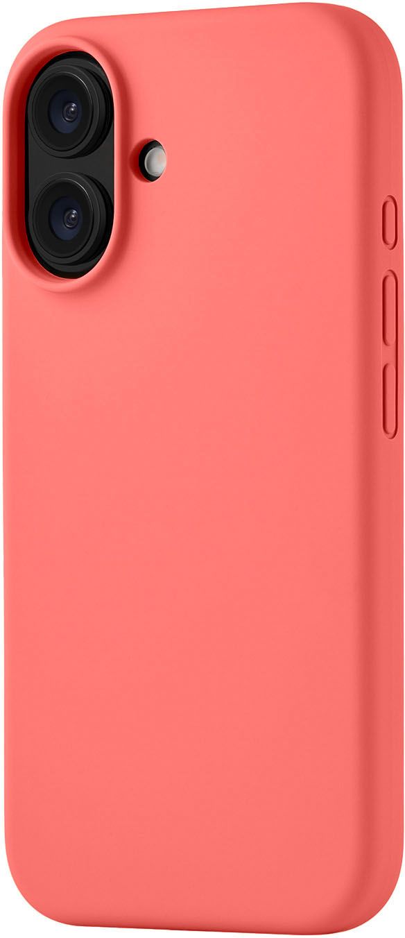 Чехол Touch Case MagSafe для iPhone 16, soft-touch, коралловый