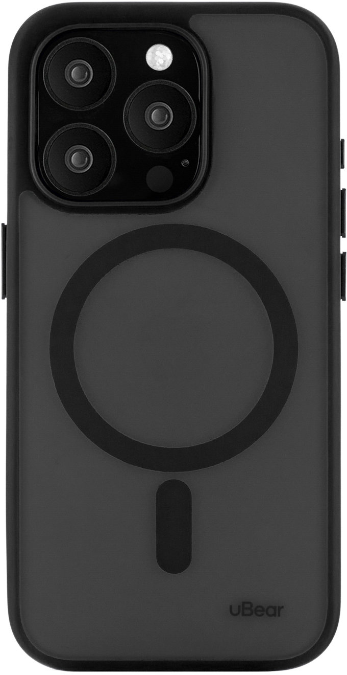 Чехол Cloud Case MagSafe для iPhone 15 Pro, silk-touch, черный