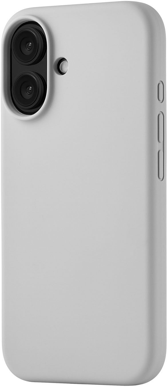 Чехол Touch Case MagSafe для iPhone 16, soft-touch, светло-серый
