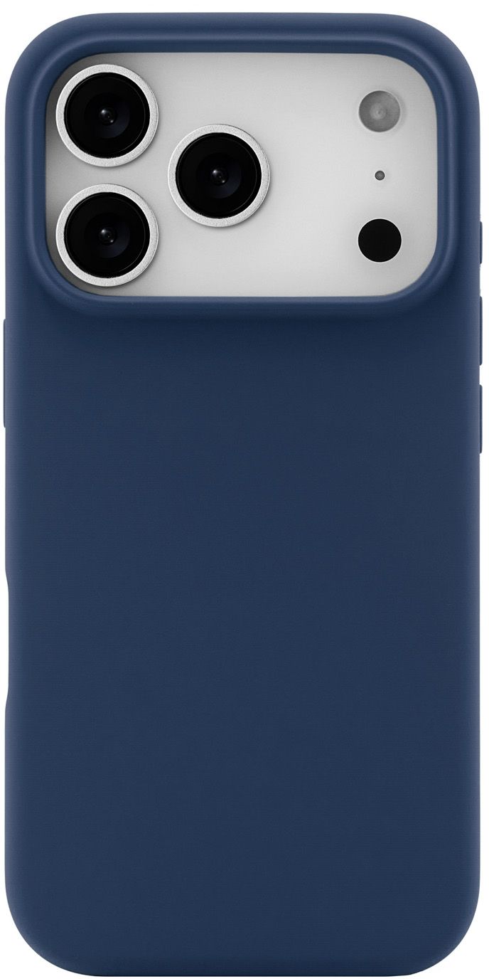 Чехол MagSafe для iPhone 17 Pro, силикон, soft-touch, синий