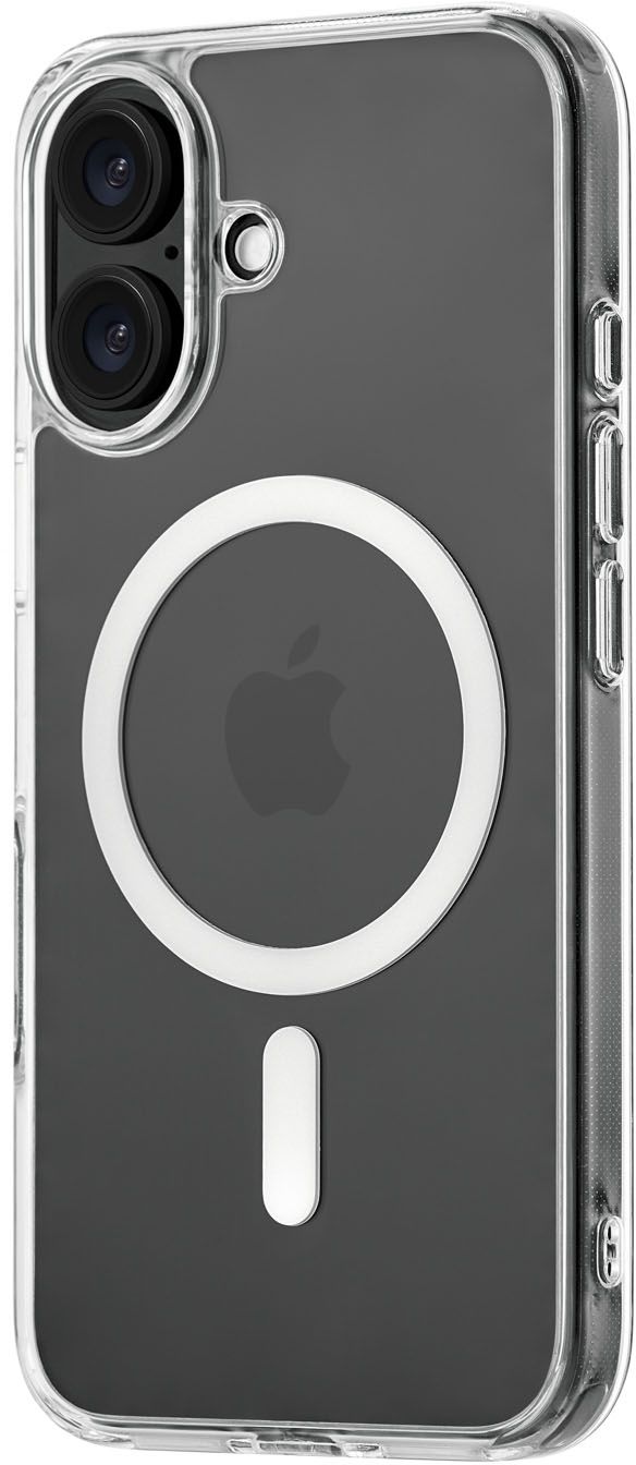 Чехол Real Case MagSafe для iPhone 16, прозрачный