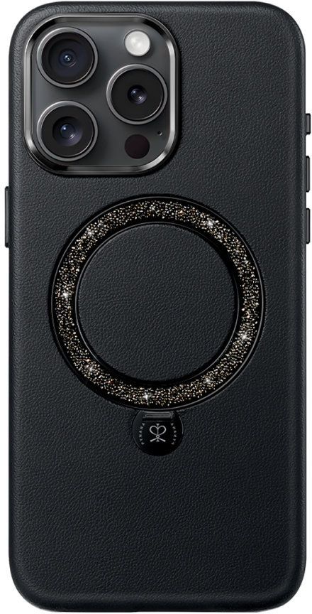 Чехол Dancing Circle Series MagSafe для iPhone 16 Pro Max, черный