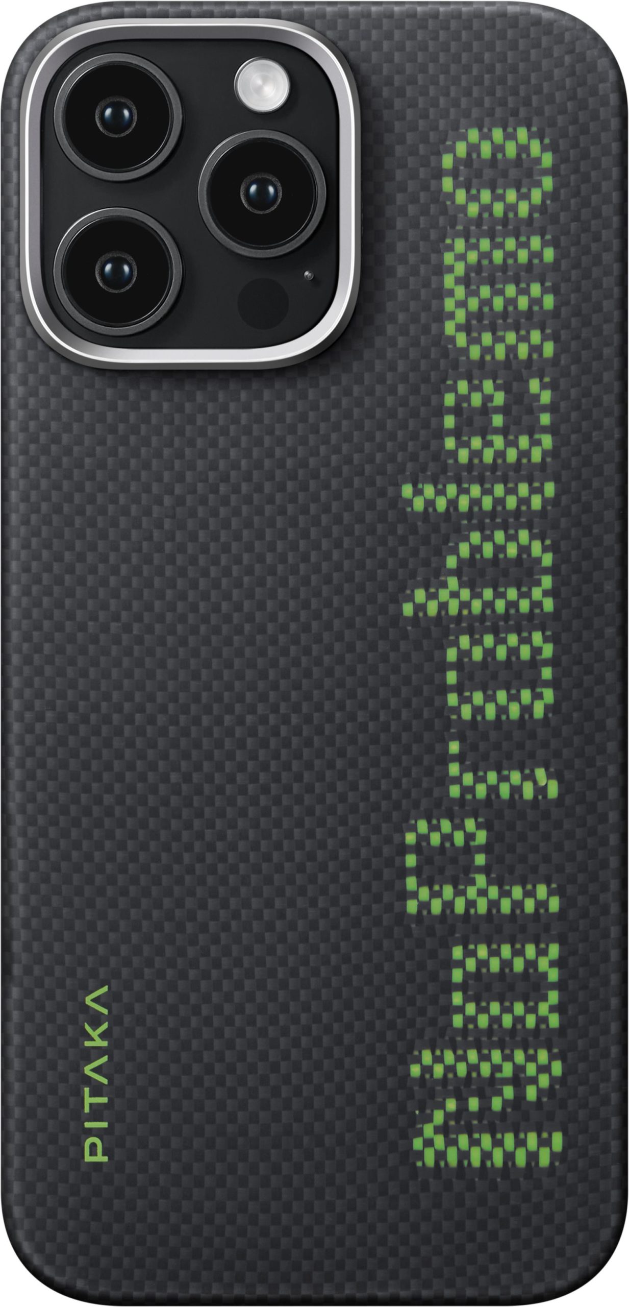 Чехол Aries Tactile Woven Case NoProblemo MagSafe для iPhone 16 Pro, кевлар, черный