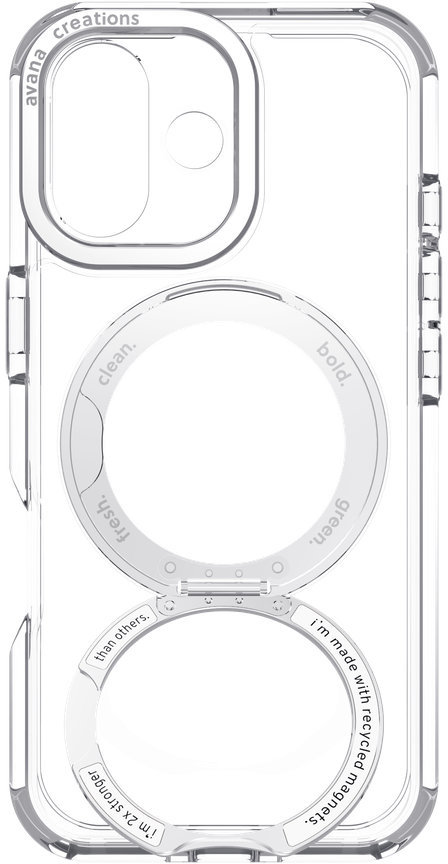 Чехол Avana TOOTSIE STAND MagSafe для iPhone 17, прозрачный