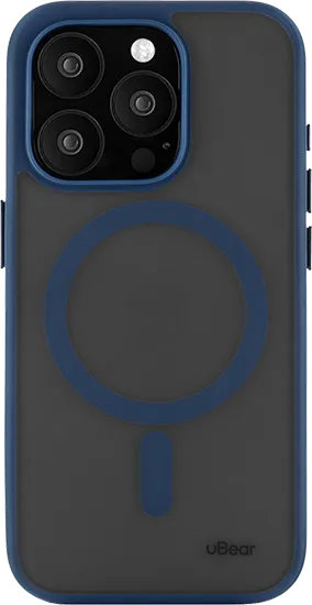 Чехол Cloud Case MagSafe для iPhone 15 Pro, silk-touch, синий