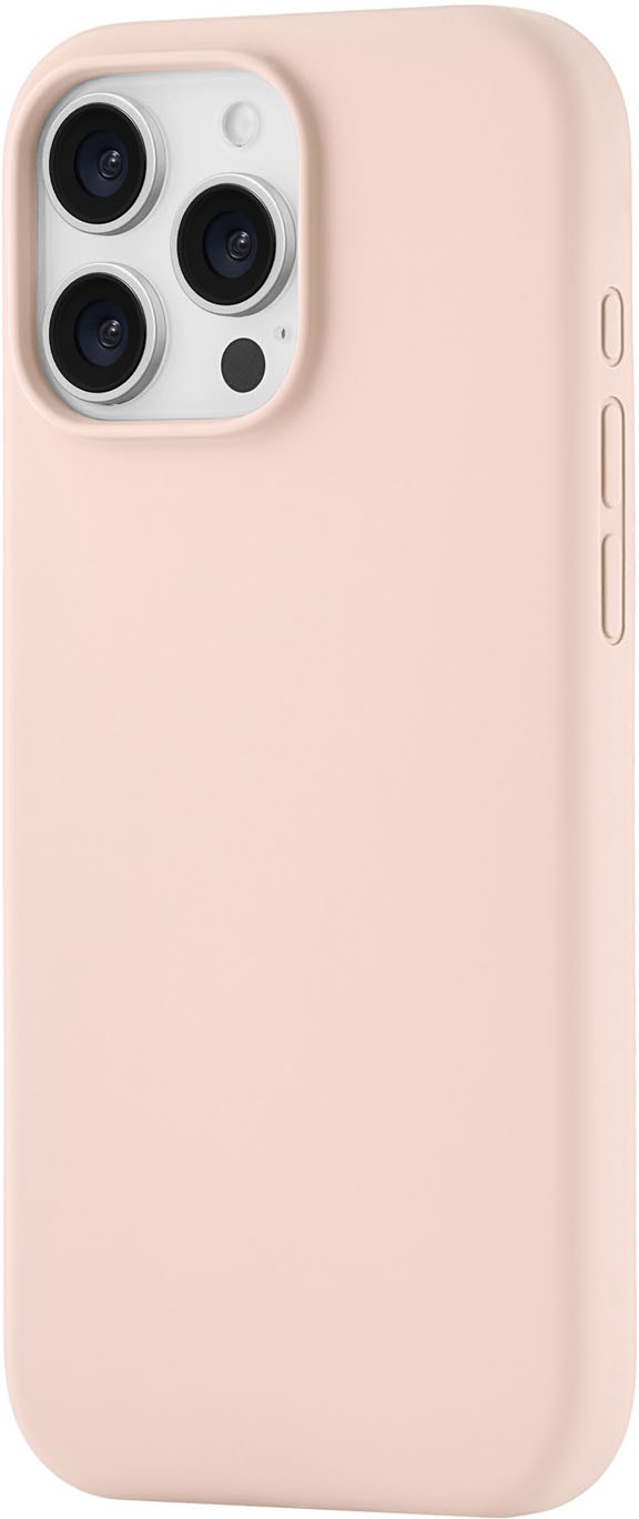 Чехол MagSafe для iPhone 16 Pro Max, силикон, soft-touch, розовый