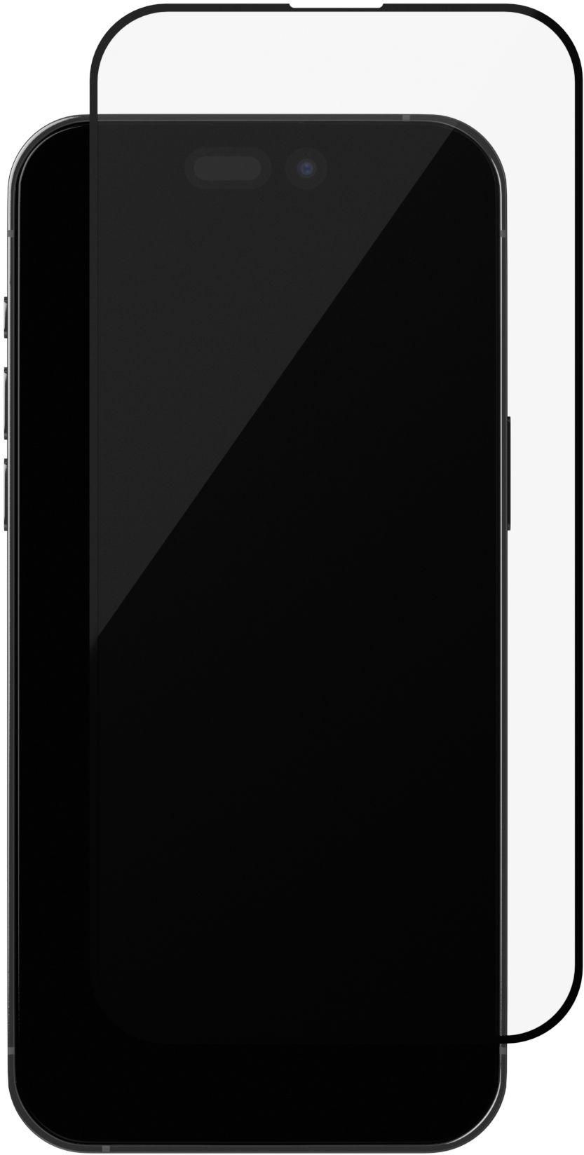 Стекло защитное алюмосиликатное для iPhone 15 Plus, Extreme 3D, черный
