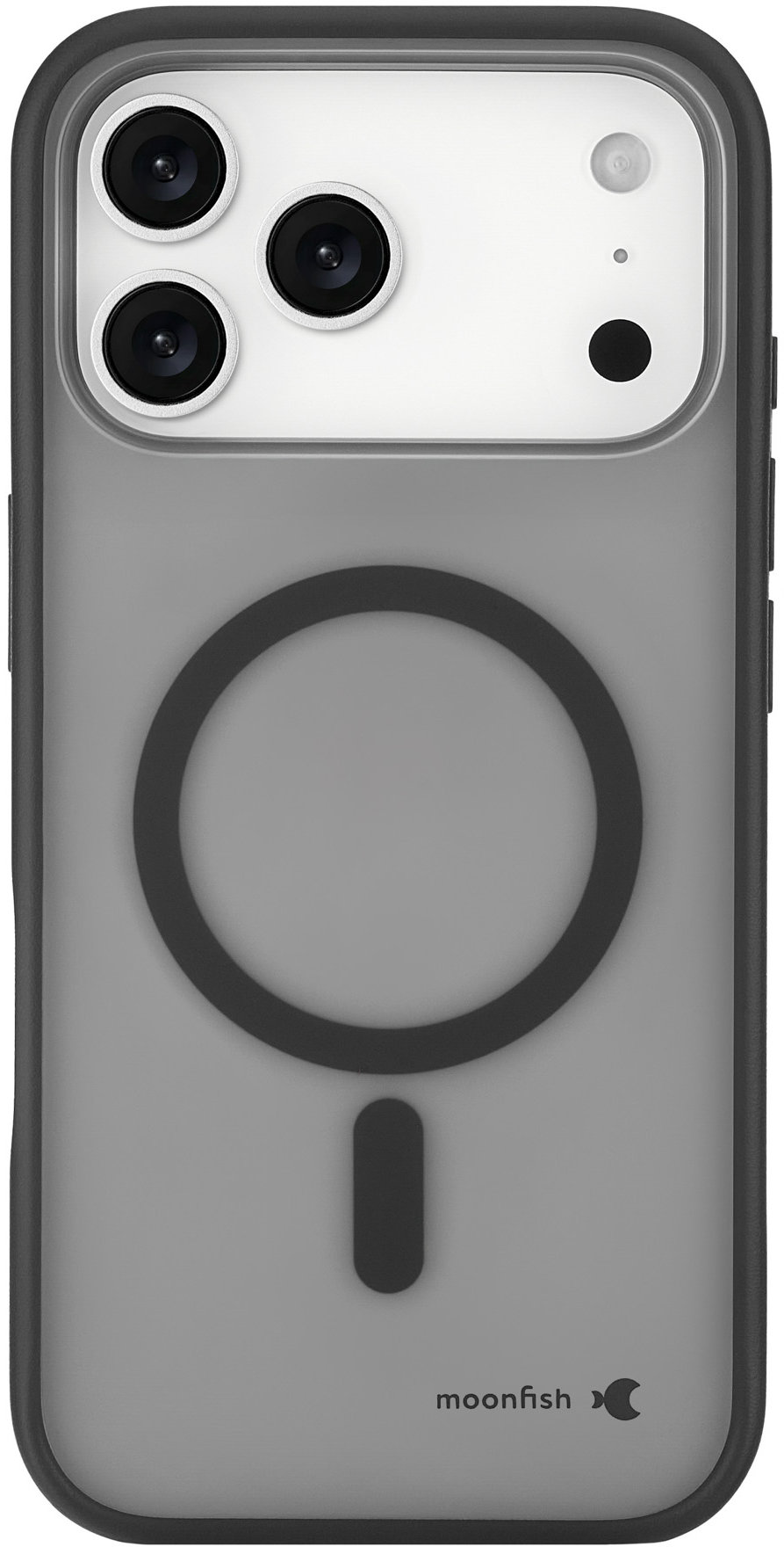 Чехол MagSafe для iPhone 17 Pro Max, матовый, черный