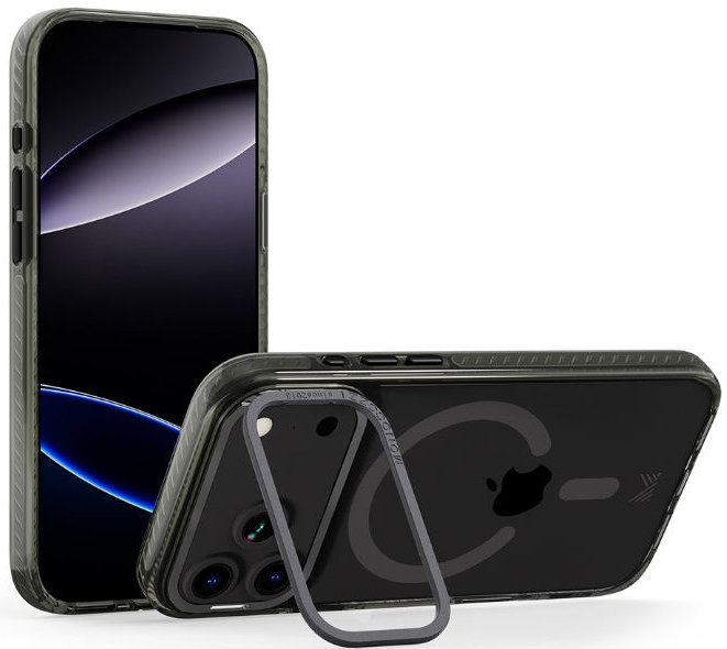 Чехол LUCID MagSafe для iPhone 17 Pro Max, темно-серый