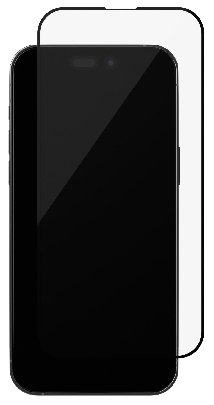 Стекло защитное алюмосиликатное для iPhone 15, Extreme Nano, черный