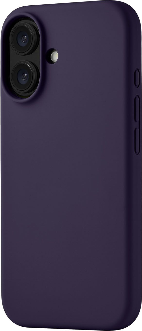 Чехол Touch Case MagSafe для iPhone 16, soft-touch, темно-фиолетовый